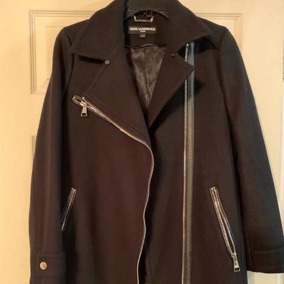 Karl lagerfelt wool coat brand new WOT 10/10 condition - Picture 3 of 10